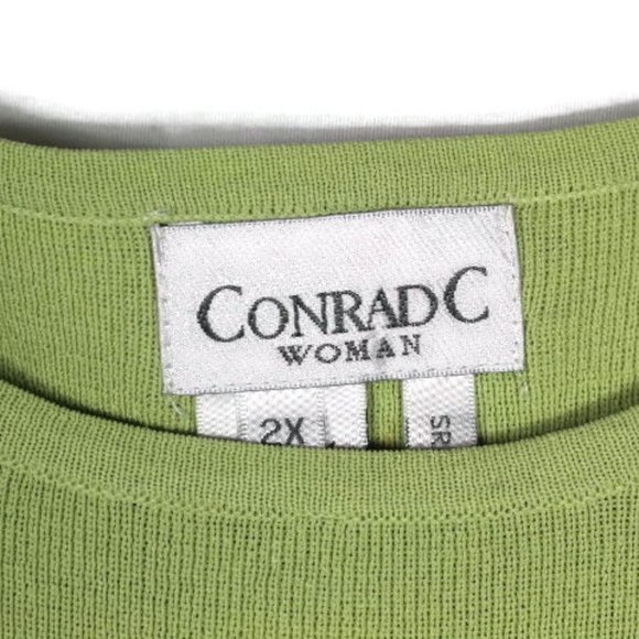 Conrad C Green Women's Stretch Sleeveless Blouse Top Pullover Size 2X 010 - Picture 2 of 4